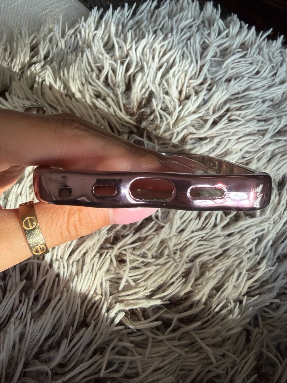 Stylish Purple Iridescent Phone Case for iPhone -  Protective Cover iPhone 13